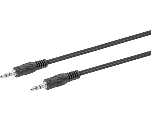 Audio kábel jack 3,5 mm 1,50 m čierny