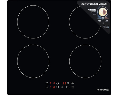 Indukčná varná doska so štyrmi varnými zónami