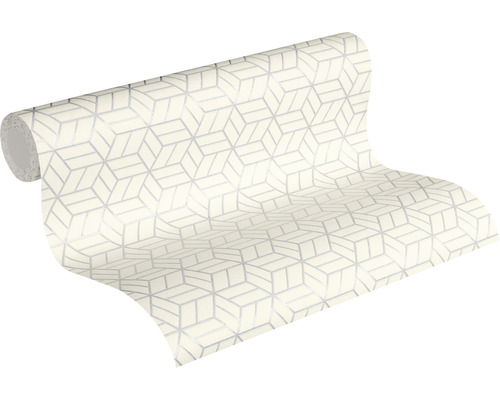 Rola tapety s geometrickým kockovaným vzorom