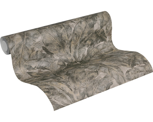 Rola tapety so vzorom listov