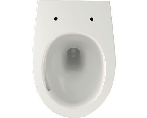 Závesné WC z keramiky, pohľad zhora