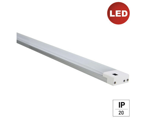 LED osvetlenie kuchynskej linky E2 plan 10W 1000lm 3000K 600 mm biele/strieborné