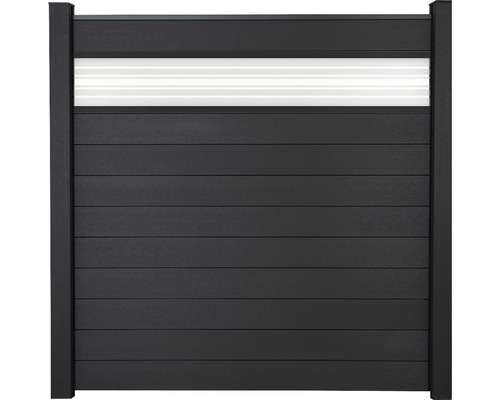 Hliníkový záhradný plot so svetelným prvkom