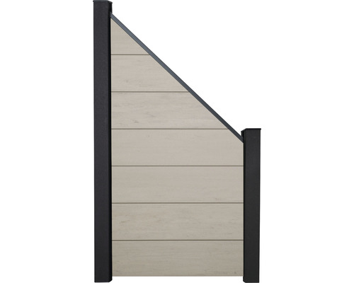 Koncový prvok GroJa Flex Grande Záhradný plotový diel z dreva a kovu