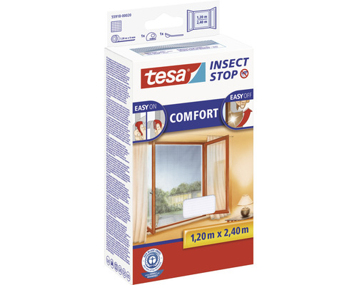 Tesa Insect Stop Comfort sieť proti hmyzu 1,20 metra krát 2,40 metra balenie