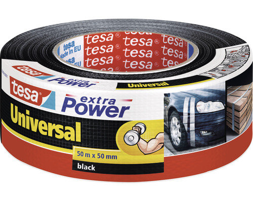 Opravná lepiaca páska tesa 50 mm x 10 m čierna Tesa Extra Power Universal lepiaca páska, 50 metrov krát 50 milimetrov