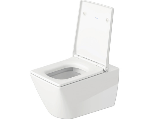 Závesné WC s hlbokým splachovaním s otvoreným splachovacím kruhom a WC sedadlom
