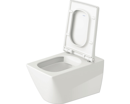 Závesné hlboké splachovacie WC s otvoreným splachovacím okrajom a WC sedadlom