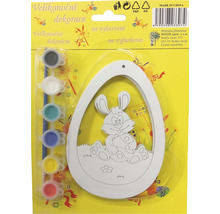 Veľkonočná dekorácia na vyfarbenie s farbami a štetcom