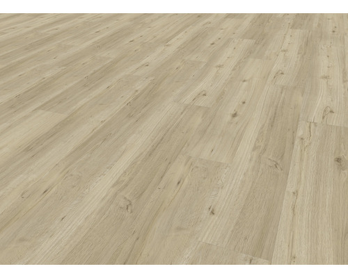 Detail svetlej vinylovej podlahy s dreveným vzhľadom