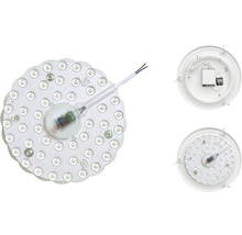 LED stropné svietidlo, detailný pohľad na svetelné zdroje a elektroniku