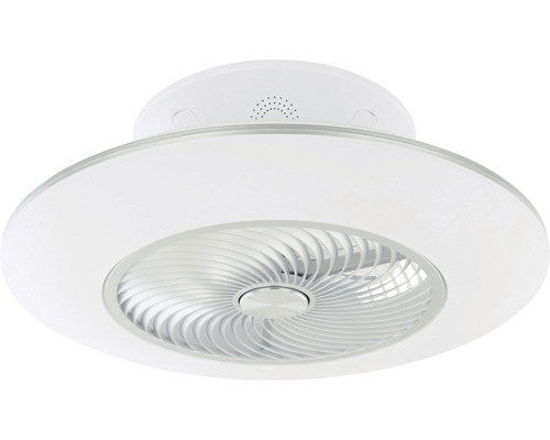 Stropný ventilátor Globo Kello Ø58 cm strieborny/biely s LED osvetlením a diaľkovým ovládaním-0