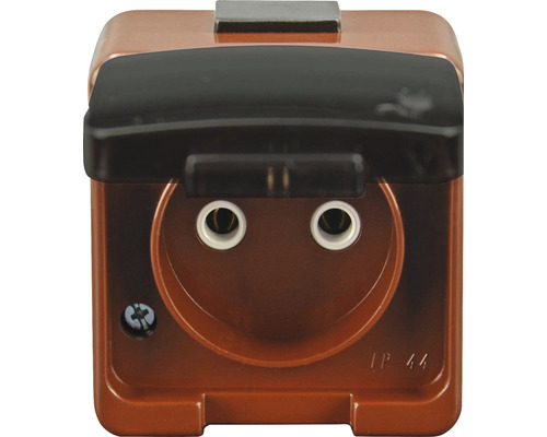 Zásuvka so sklopným vekom, IP 44