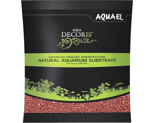 Piesok do akvária Aquael Aqua Decoris červený 2-3 mm 1 kg Aquael Natural Aquarium Substrate v balení