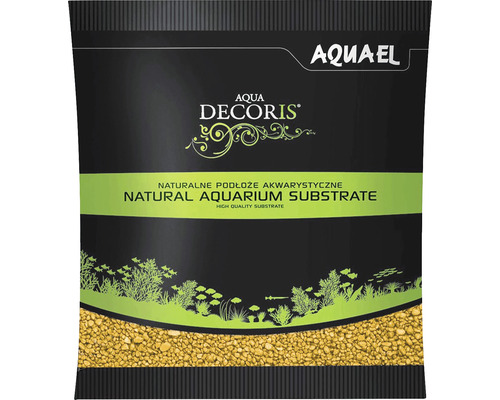 Piesok do akvária Aquael Aqua Decoris žltý 2-3 mm 1 kg Balenie akvarijný štrk ako substrát