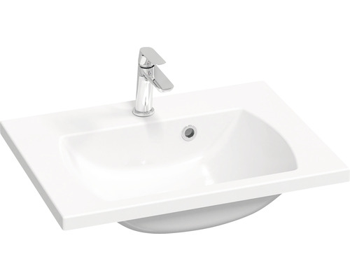 Umývadlo na skrinku RAVAK Classic II liaty mramor biela 60 x 45 x 17,4 cm XJX01160003 Umývadlo s batériou
