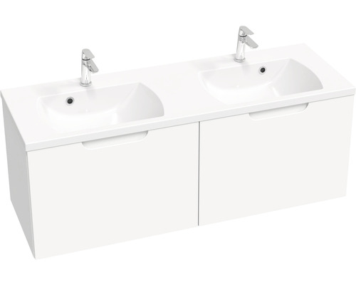 Kúpeľňová skrinka pod umývadlo RAVAK Classic II biela 130 x 47 x 45 cm X000001482