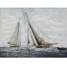 Maľba s plachetnicami na mori