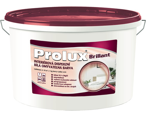 Farba na stenu Prolux Brillant biela 15+3 kg zdarma