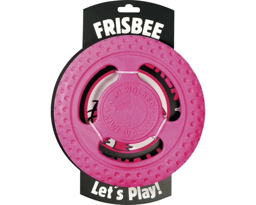 Hračka pre psov Kiwi Walker frisbee z TPR peny 22 cm ružová