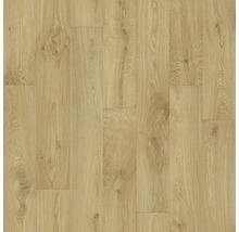 Pohľad na svetlú laminátovú podlahu s drevenou štruktúrou