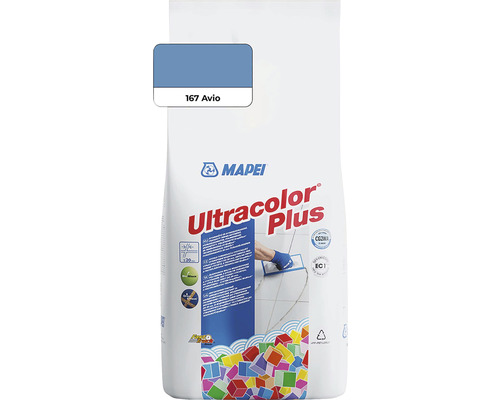 Škárovacia hmota Mapei Ultracolor Plus 167 avio 2 kg Mapei Ultracolor Plus škárovacia hmota vrece s farebným poľom 167 Avio