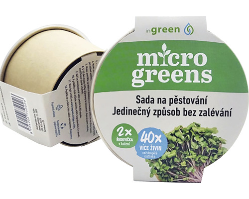Microgreens sada na pestovanie reďkovky Microgreens sada na pestovanie reďkovky