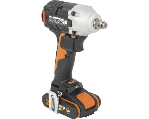 Akumulátorový rázový uťahovák s 2.0 ampérhodinovou batériou