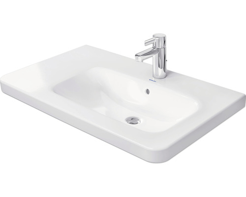 Umývadlo na skrinku DURAVIT DuraStyle sanitárna keramika biela 80 cm 2326800000 Obdĺžnikové umývadlo na dosku s batériou
