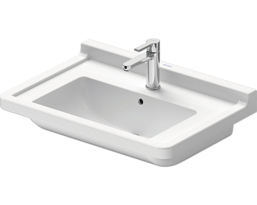 Umývadlo na skrinku DURAVIT Starck 3 sanitárna keramika biela 70 cm 0304700000 Biele keramické umývadlo s batériou