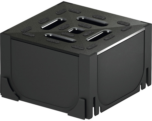 Čierna pätka zariadenia na montáž