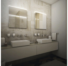 Zrkadlo do kúpeľne s LED osvetlením Nimco 90x60 cm ZP 8019