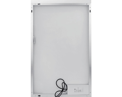 Zadná strana LED zrkadlovej skrinky s pripojovacím káblom