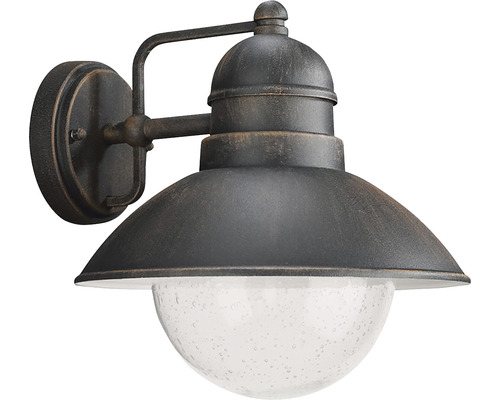 Vonkajšie nástenné svietidlo Philips 17480/86/PN Damascus IP44 E27 60 W hnedá patina Vonkajšie nástenné svietidlo s čírym sklom a starožitnou povrchovou úpravou