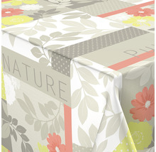 Obrus s kvetinovým vzorom a potlačou prírody