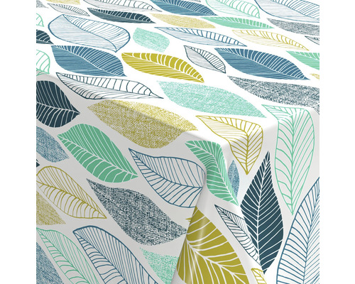 PVC obrus metráž Venilia Cascade šírka 140 cm Obrus s motívom listov