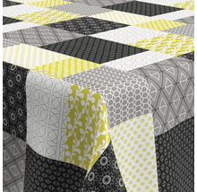 Obrus s geometrickým patchworkovým vzorom