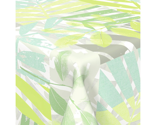 PVC obrus metráž Venilia Leaves šírka 140 cm Obrus s motívom listov