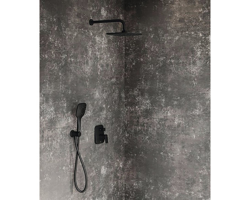 Sprchová armatúra s hlavovou sprchou, ručnou sprchou a termostatickou zmiešavacou batériou