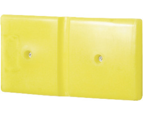 Stenový ochranný profil 500 plastový žltý 500x50x250 mm 2 kusy