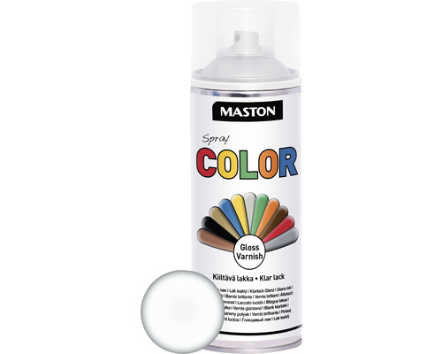 Farba v spreji Maston Color číra lesklá 0,4 l