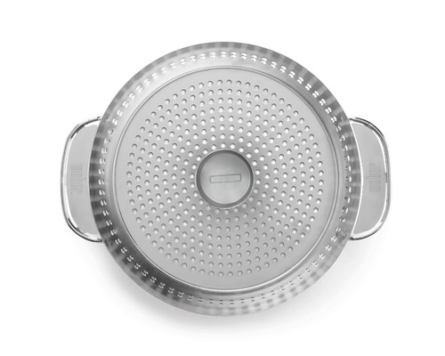 Nerezový kôš na zeleninu s logom Weber