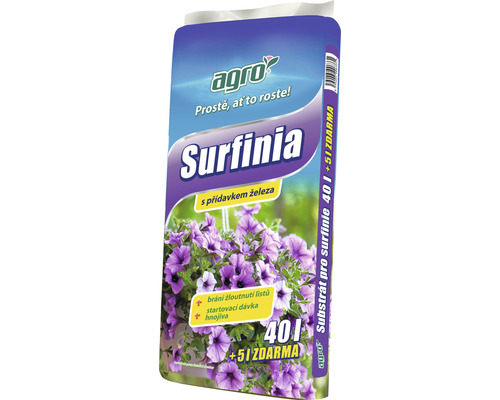 Substrát na surfínie Agro 40 + 5 l zadarmo