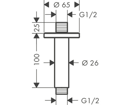 Technický výkres sanitárneho výrobku s rozmermi