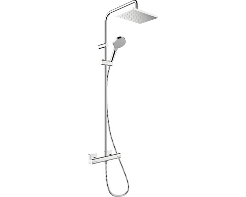 Sprchový systém s termostatickou batériou Hansgrohe Vernis Shape Showerpipe 230 1jet chróm 26286000