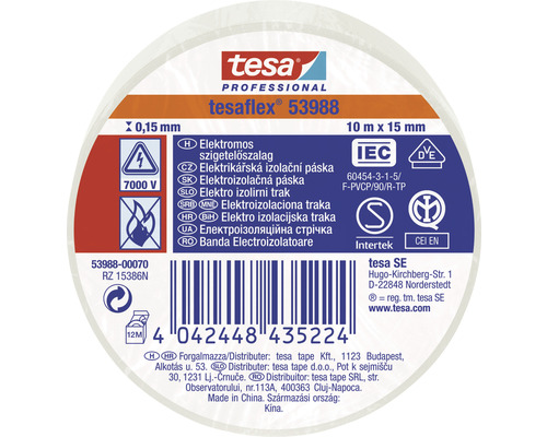 Izolačná páska Tesa Professional Tesaflex 53988, 10 m x 15 mm