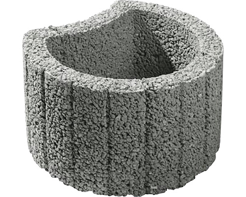 Svahová tvárnica Hangflor 35 x 28 x 20 cm sivá Betónový kvetináč na navrhnutie záhrady