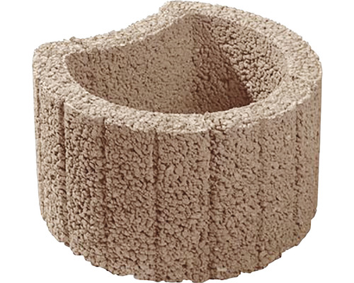Svahová tvárnica Hangflor 35 x 28 x 20 cm hnedá Betónový kvetináč