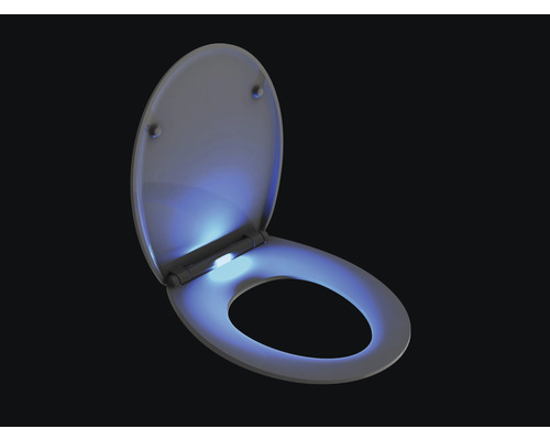 WC doska Form&Style Maui biela s automatickým zatváraním a LED osvetlením
