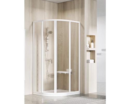 Sprchovací kút RAVAK SKCP4-90 195 dvojkrídlové dvere white+Rain 3117O10241